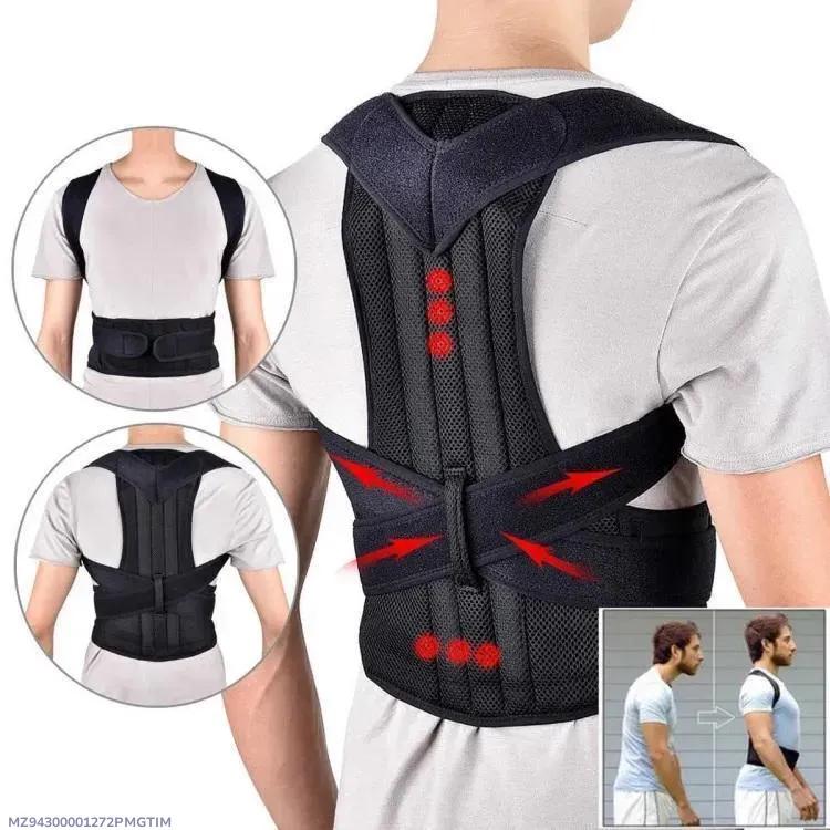 *Product Name*: Men Adjustable Mesh Posture Corrector Belt Black
*