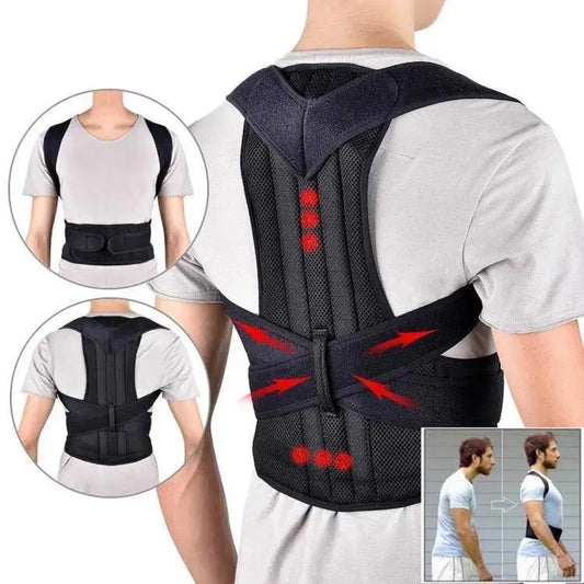 *Product Name*: Men Adjustable Mesh Posture Corrector Belt Black
*