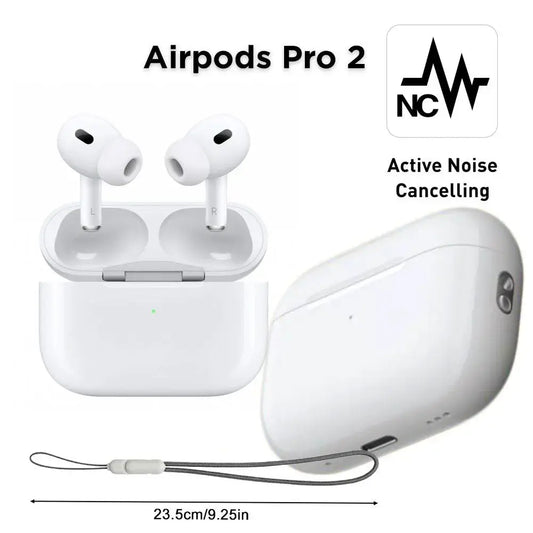 *Product Name*: AirPods Pro 2 Wireless Bluetooth Earbuds with Active Noise Cancellation, USB-C Charging Case, Spatial Audio - White & Black
*