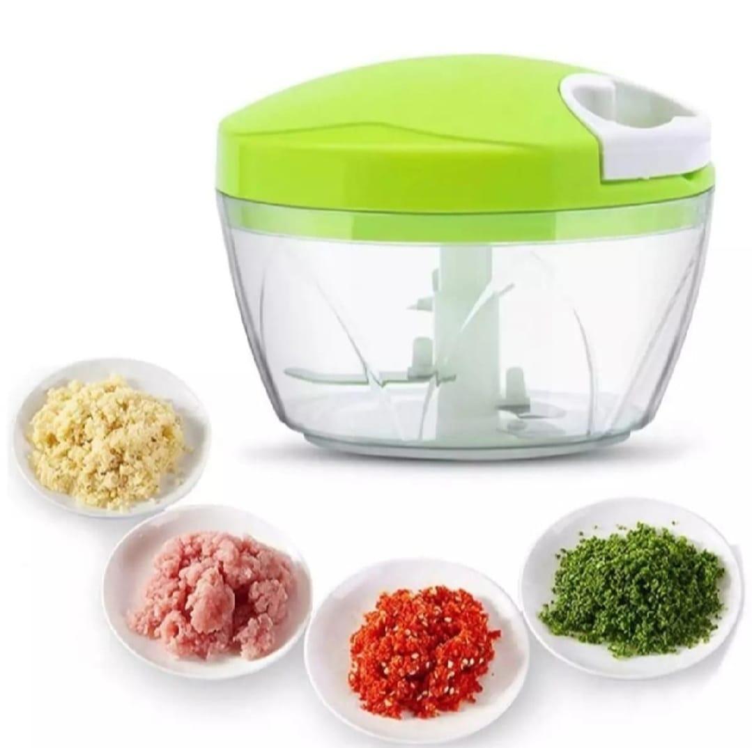 Green Manual Food Chopper – Hand-Pull Vegetable & Meat Cutter