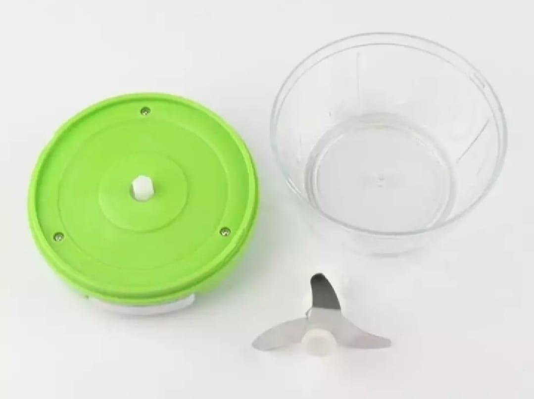 Green Manual Food Chopper – Hand-Pull Vegetable & Meat Cutter