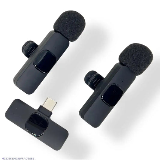 *Product Name*: Latest K9 dual Wireless Vlogging Microphone Black Rechargeable