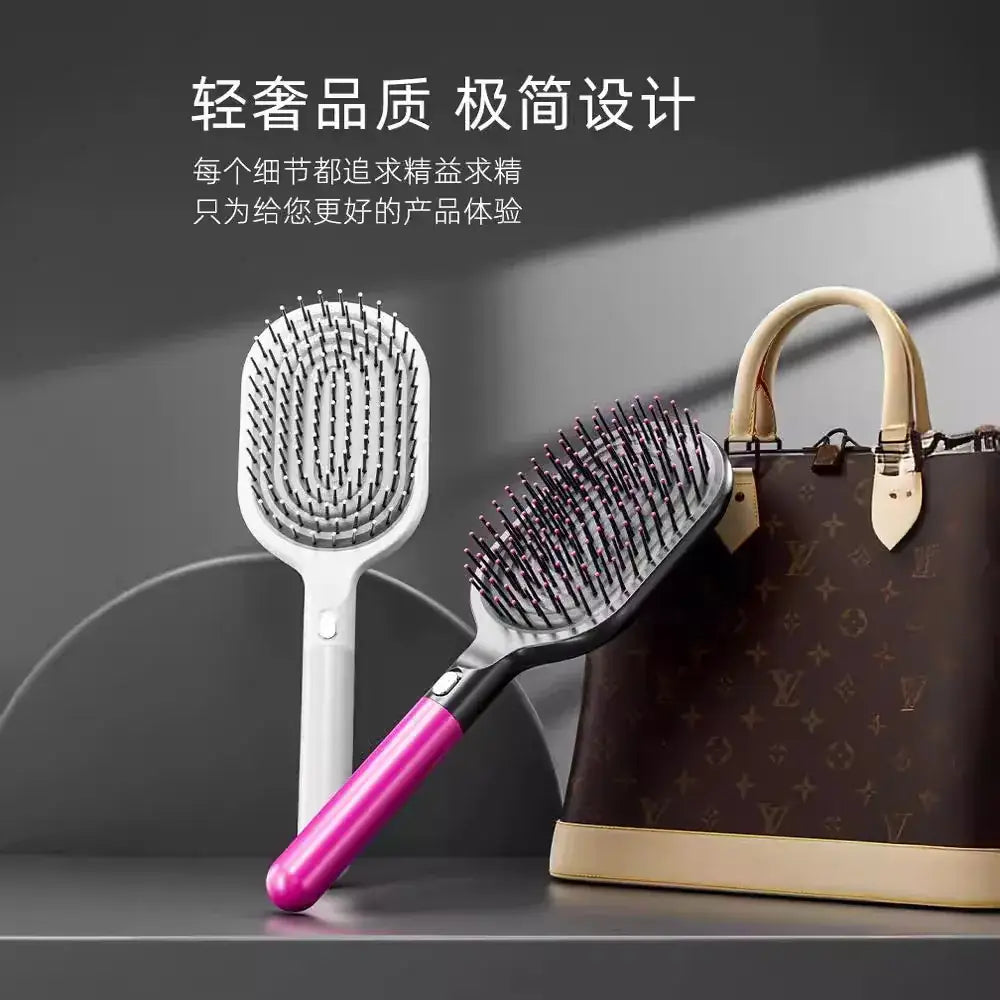Self-Cleaning Hair Brush with One-Click Hair Removal